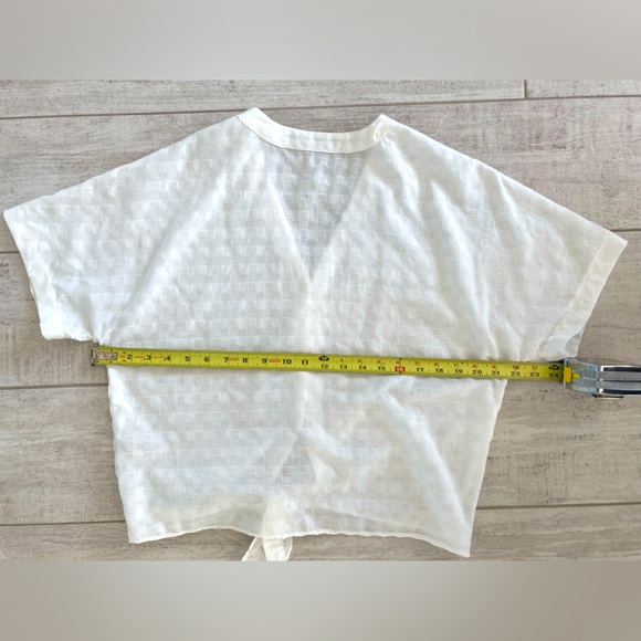 FRNCH Paris White Blouse M/L - Picture 10 of 10